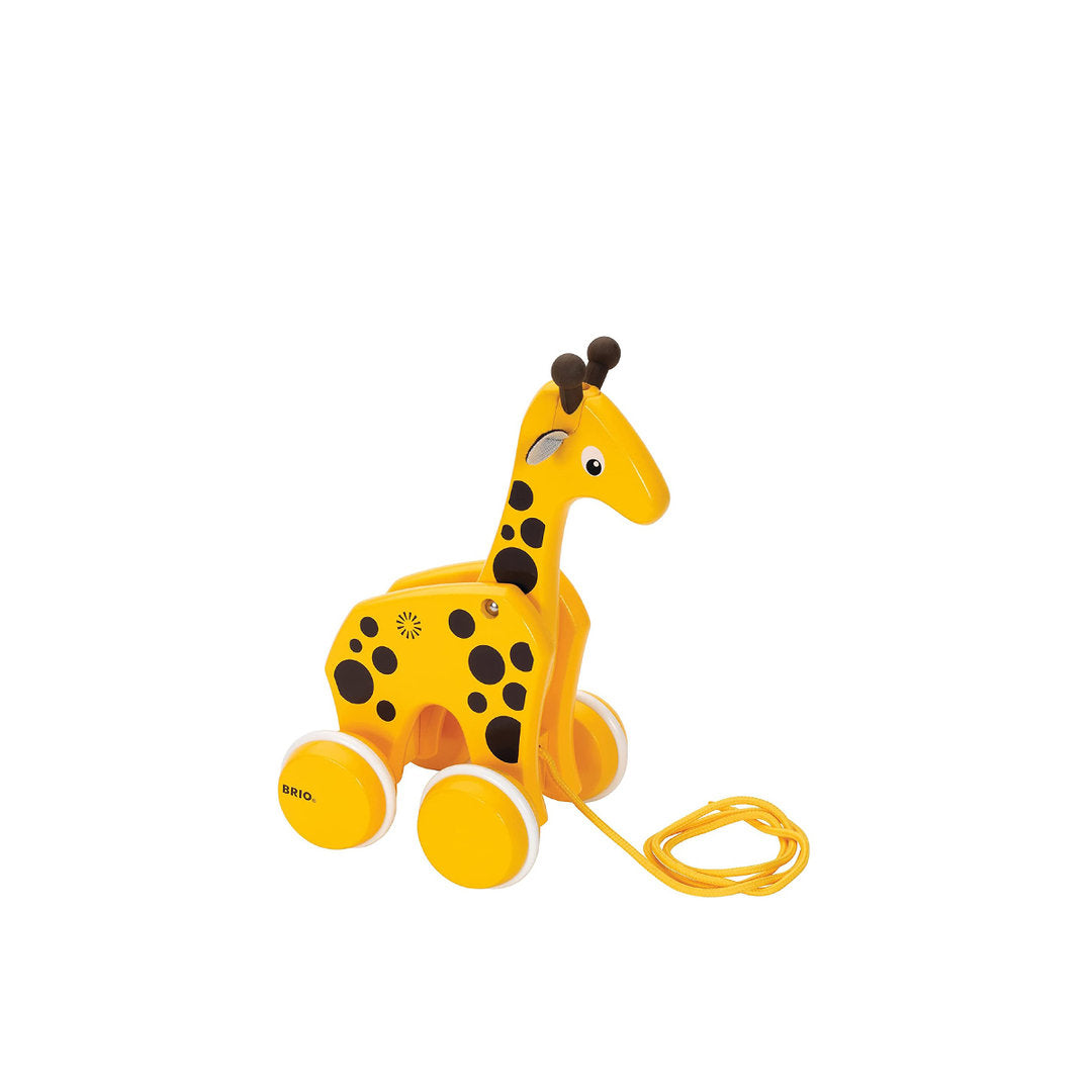 Brio Pull Along Giraffe Wooden Toy for 12 Months+ 30200