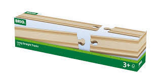 Brio Pack of 4 Long Straight Tracks 33341 Wooden Trains 3+