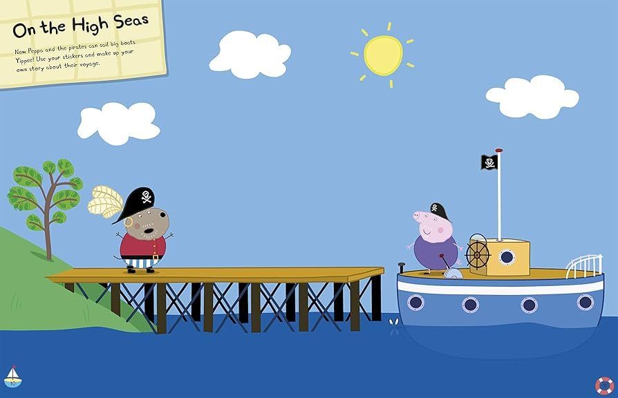 Peppa Pig Treasure Hunt Sticker Book