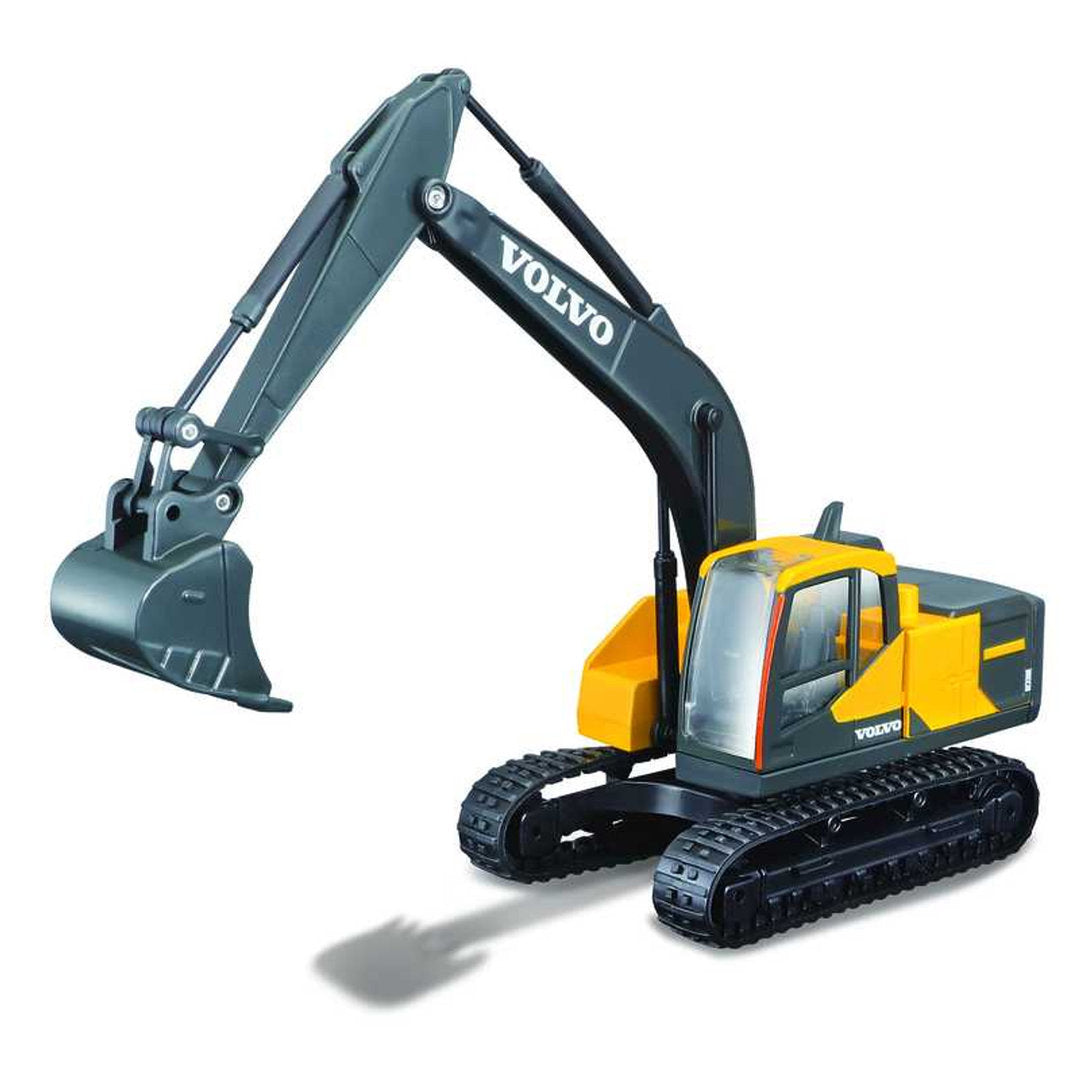Burago Volvo Excavator Die Cast 1/50 3+