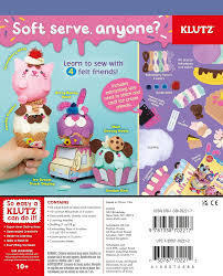 Sew Your Own Ice Cream Animals by Klutz 10+ Childrens Craft