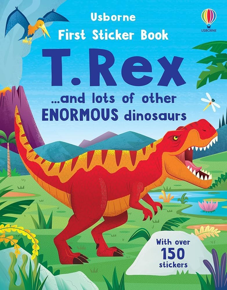 First Sticker Book T. Rex with 150 Sticker by Usborne