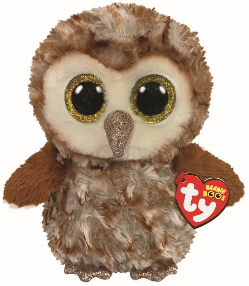 Percy The Brown Owl 24cm Ty Beanie Soft Toy Plush DOB May 24