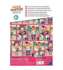 Professions Mix & Match Jigsaw Puzzle 3 x 24 Pieces