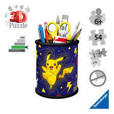 Pokemon Pikachu Pencil Holder 3D Puzzle 54 Pieces Jigsaw Puzzle