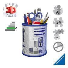 Star Wars R2D2 Pencil Holder 3D Puzzle 54 Pieces Jigsaw Puzzle