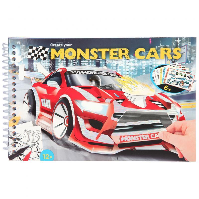 Monster Cars Pocket Colouring Book 11884_A