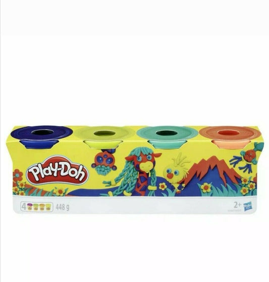 Play-Doh 4 Colours Pack of a Childrens Favourite Toy 2+