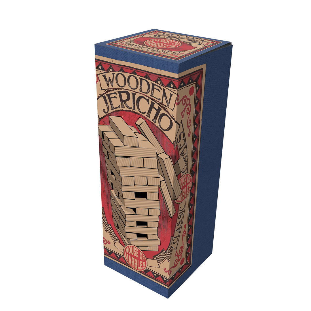 Mini Wooden Jerico Retro Game of Jenga by House Of Marbles 3+