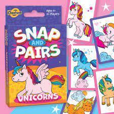 Unicorns Snap and Pairs Card Game 3+