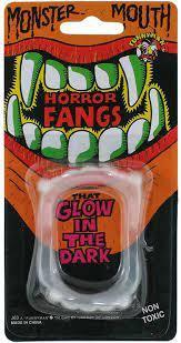 Glow In The Dark Monster Teeth Horror Fangs 5+