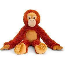50cm KeelEco Long Orangutan by Keel Soft Toy SE1027 Safe for 0+