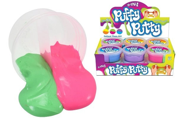 2-in-1 Fluffy Putty Childrens Stress Fidget Toy 6+