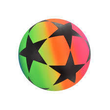 Children's Lightweight 9" Large Neon Foot Ball Deflated