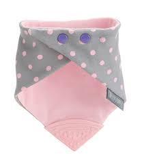 Neckerchew Polka Pink Dot Teething Bib 007
