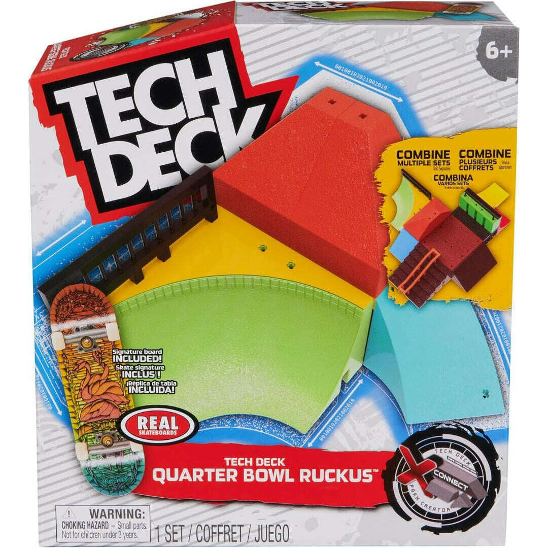 Tech Deck Quarter Bowl Ruckus X-Connect Park Creator 6+