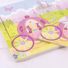 9 Piece Princess Wooden Tray Jigsaw Puzzle by Big Jigs Toys