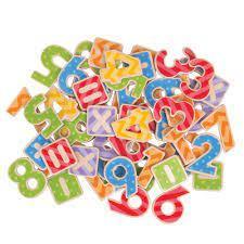 56 Wooden Magnetic Numbers by BigJigs Toys BJ266 3+