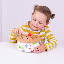 Wooden Drum 18m+ by Big Jigs Toys