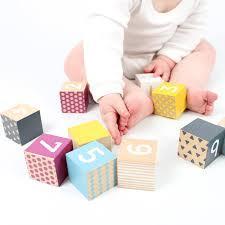 Wooden Number Building Blocks 32004 Set by Big Jigs Toys