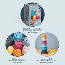 Silicone Stacking Cups 35053 By Big Jigs Toys 12m+