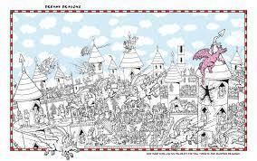 Where's Wally? Dragons and Dreams Colouring Book