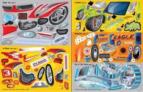 Build your own Cars Sticker Book by Usborne 3+