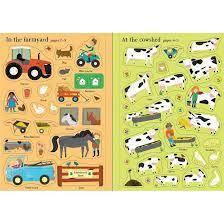 Little First Stickers Farm Book by Usborne