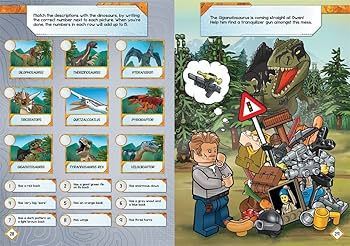 LEGO Jurassic World Alan Grants Missions Book + Minifigure 6+
