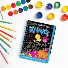 Neon Kawaii Scratch Art Book