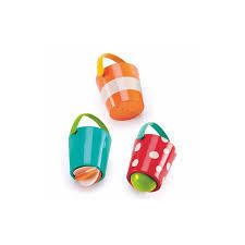 Happy Buckets Bath Cups Set 12m + Bath Toy by Hape E0205