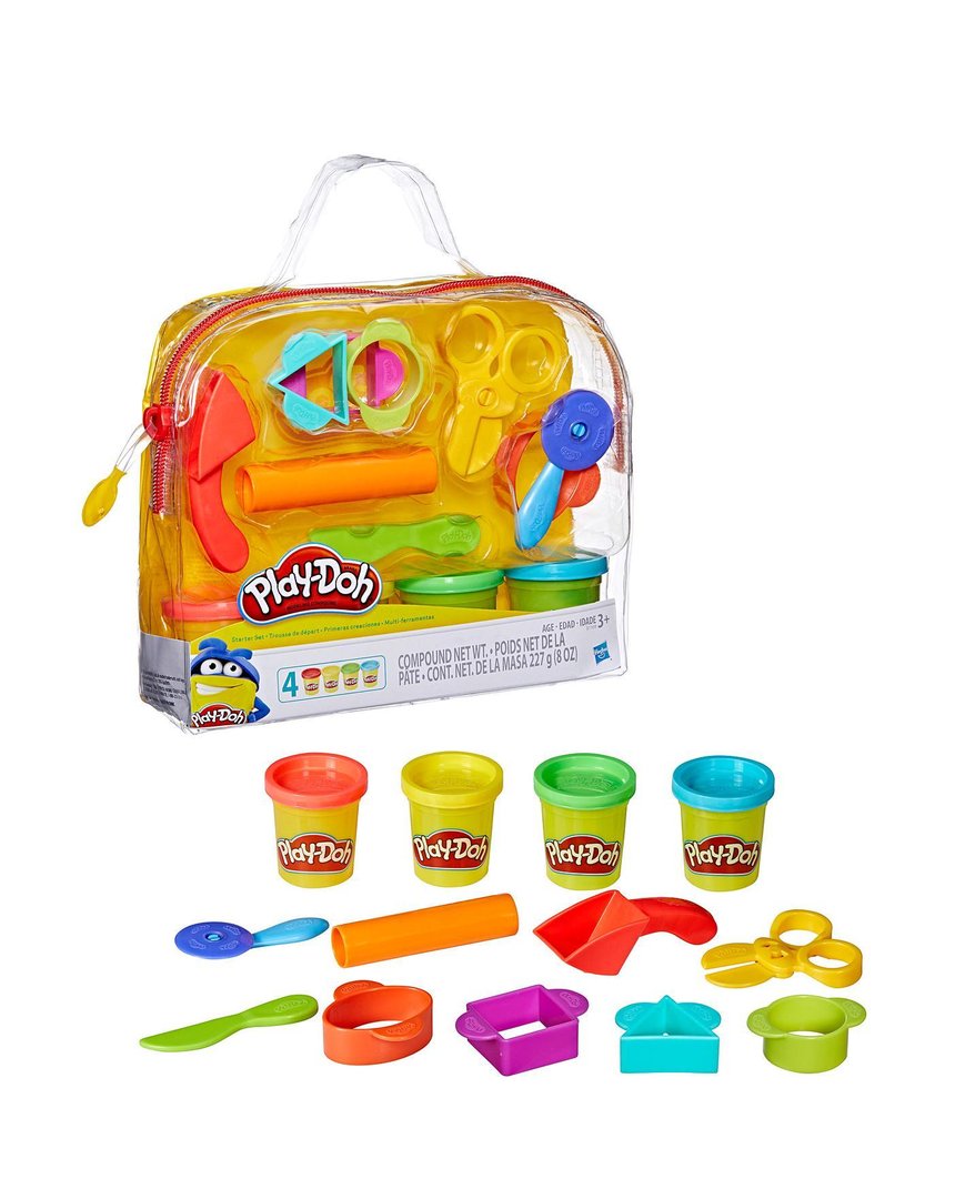 Play-Doh Starter Set with Tools and 4 Colour Pots 3+