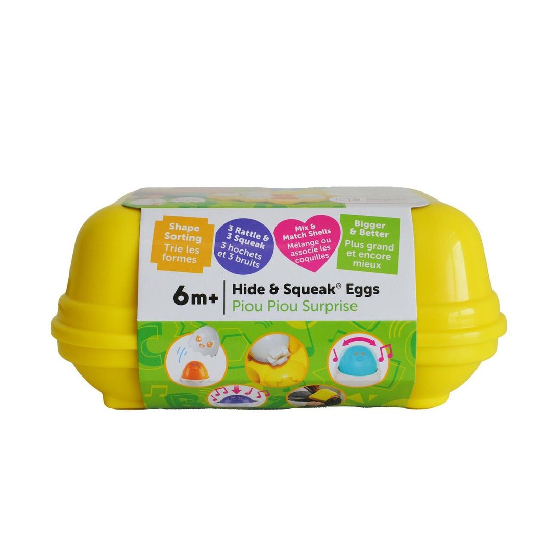 Toomies Hide and Squeak Shape Sorting Eggs by Tomy 6m+