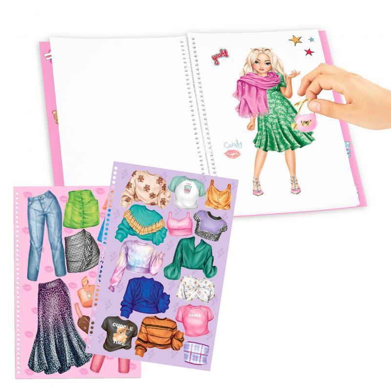 TOPModel Dress Me Up Teddy Cool Sticker Book 411653_A