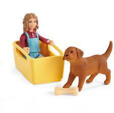 Schleich 42543 Farm World Puppy Wagon Ride 3+