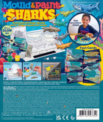 Mould and Paint Sharks Creative Craft Set by 4M 5+