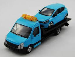 Bburago Flatbed Transport Street Fire Diecast Model 1:43 3+