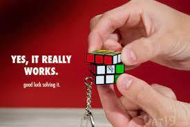 Rubik's Cube Keyring Puzzle from Ideal