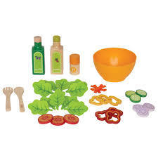 Wooden garden Salad Pretend Food by Hape Toys E3116