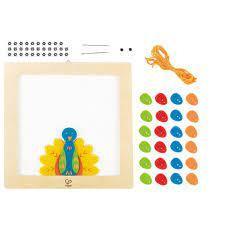 Proud Peacock Embroidery Wood Craft Kit 6+