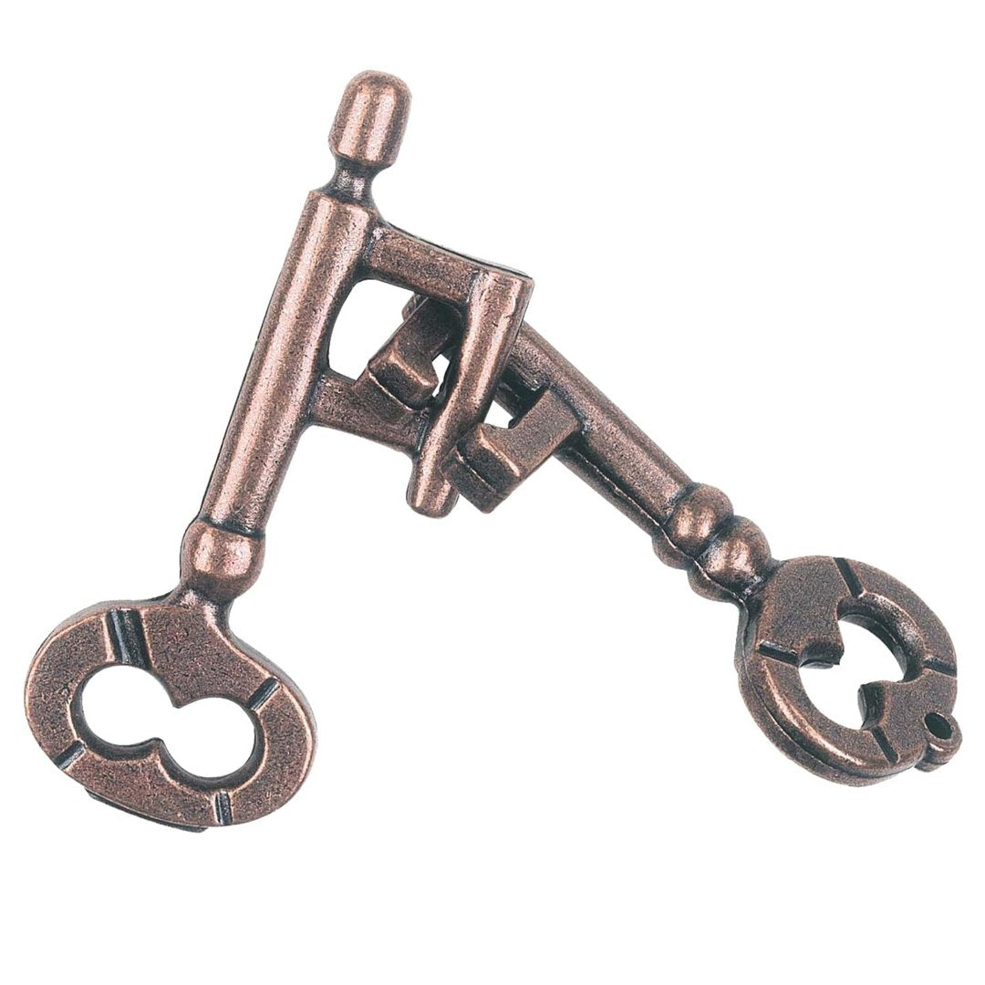 Huzzle Cast Key 2 Metal Puzzle Level 2 Brain Challenge 8+