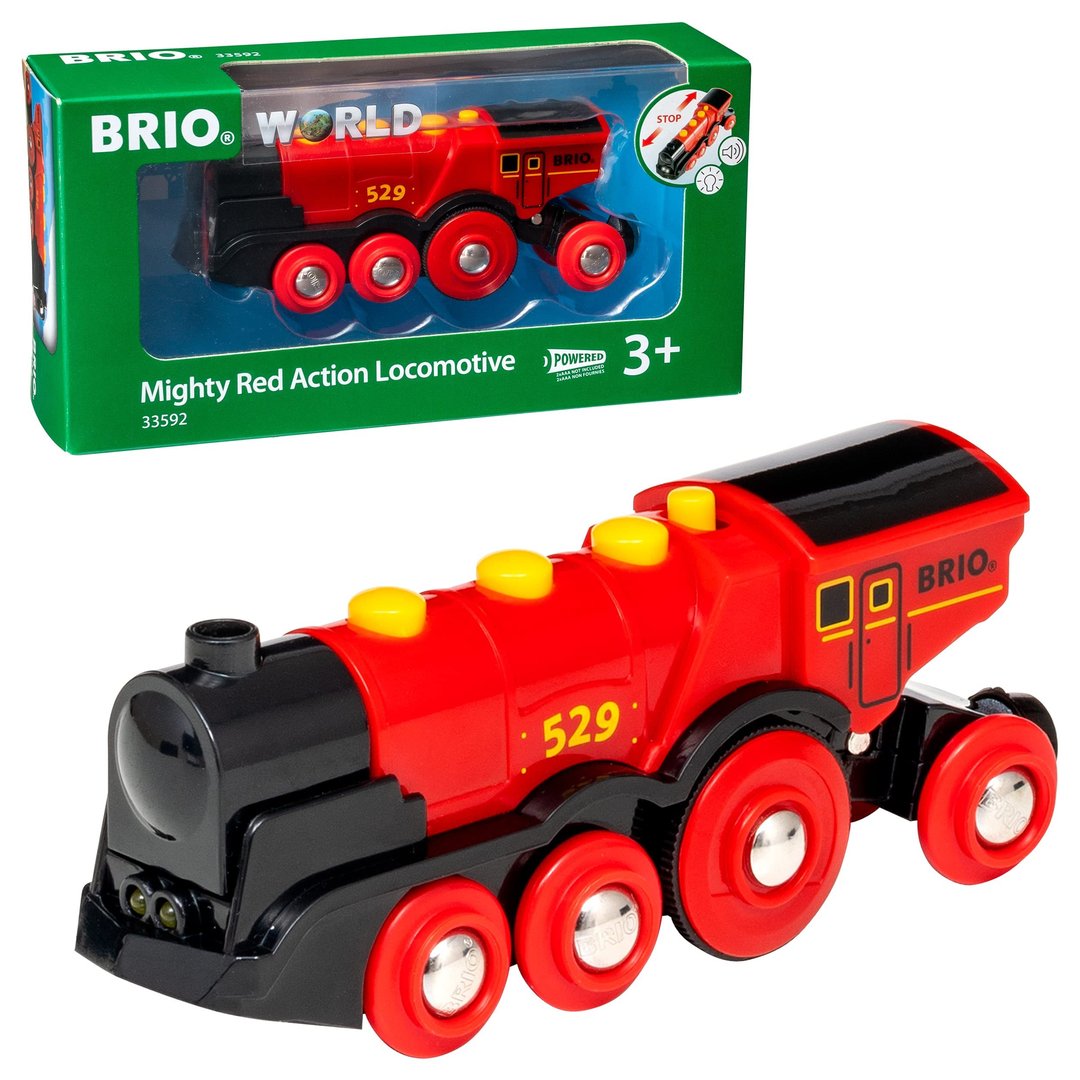 Brio Mighty Red Action Locomotive Train Engine 33592