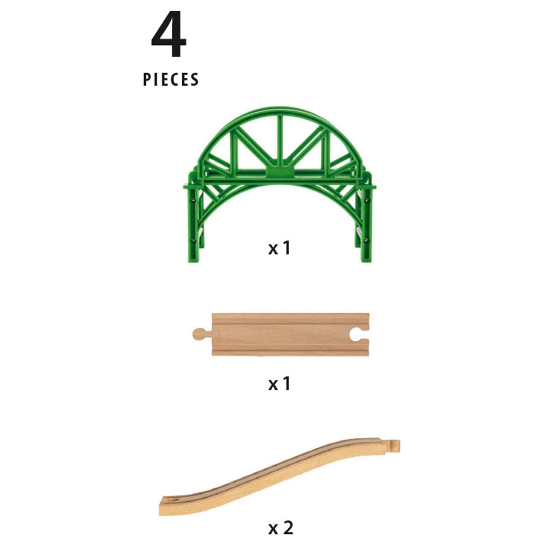 BRIO Stackable Bridge 33885 for Wooden Train Sets 3+