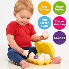 Toomies Hide and Squeak Shape Sorting Eggs by Tomy 6m+