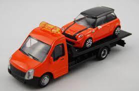 Bburago Flatbed Transport Street Fire Diecast Model 1:43 3+