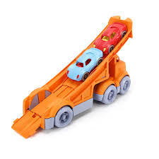 Racing Truck with 2 Race Cars By Green Toys 6m+