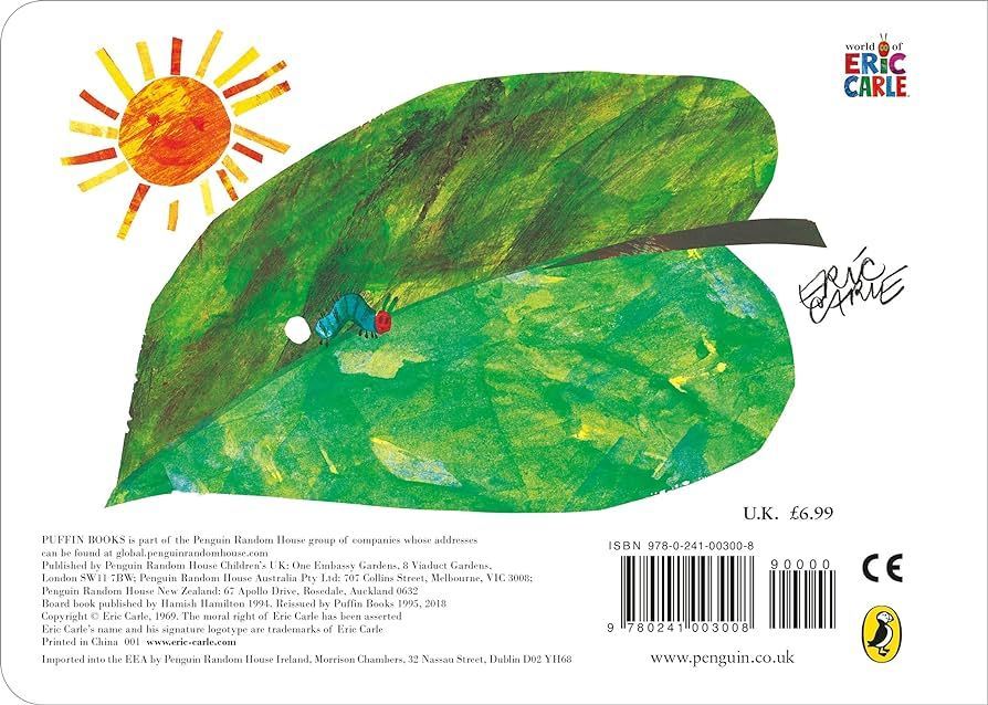 The Very Hungry Caterpillar Board Book by Eric Carle