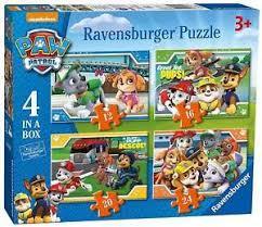 Paw Patrol 4 In A Box 12, 16, 20, 24pc Jigsaw Puzzles