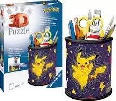 Pokemon Pikachu Pencil Holder 3D Puzzle 54 Pieces Jigsaw Puzzle