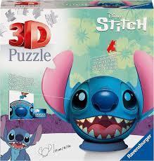 Stitch with Ears 3D Puzzle Ball 72 Pieces Jigsaw Puzzle 6+